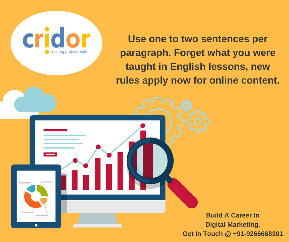 Cridor_Delhi's tweet photo. Use one or two sentences per paragraph. Forget what you are taught in English lessons, new rules apply now for online content.
#cridor
#dm https://t.co/Cutuz0DgBx