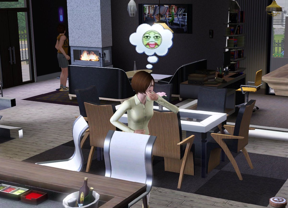 DrBox_Sims's tweet image. 헉.. 히카리가 입덧을 한다 😲