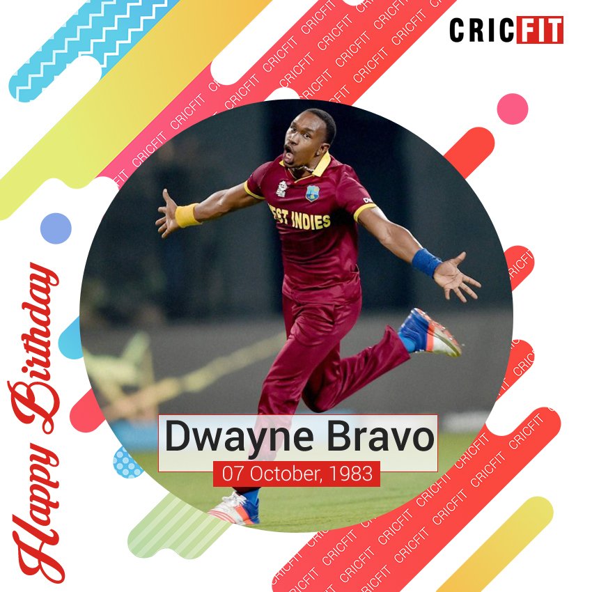 Cricfit Wishes Dwayne Bravo a Very Happy Birthday! 