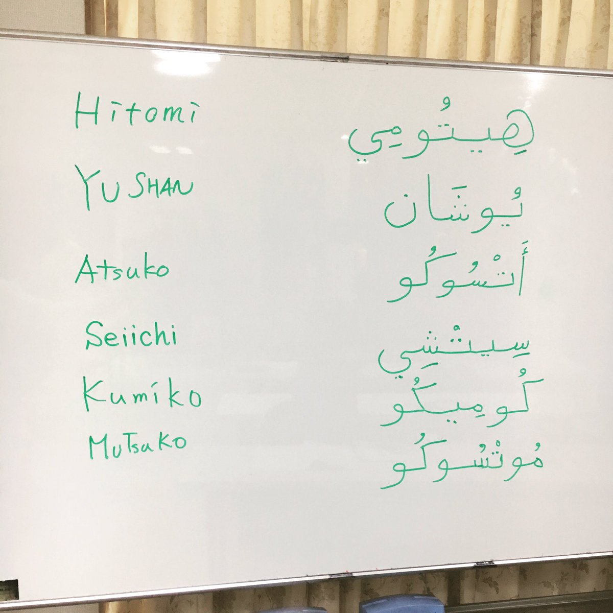 Asalaya Hitomi Auf Twitter 本日もアラビア語レッスン楽しかった Asalaya عسليةは書けるのに Hitomi هيتوميは書けないという本末転倒な事態なのでこれから練習しよう アラビア語のhi هيの字がすごい好きだから Haifa هيفا が好きだから 自分の名前に入って