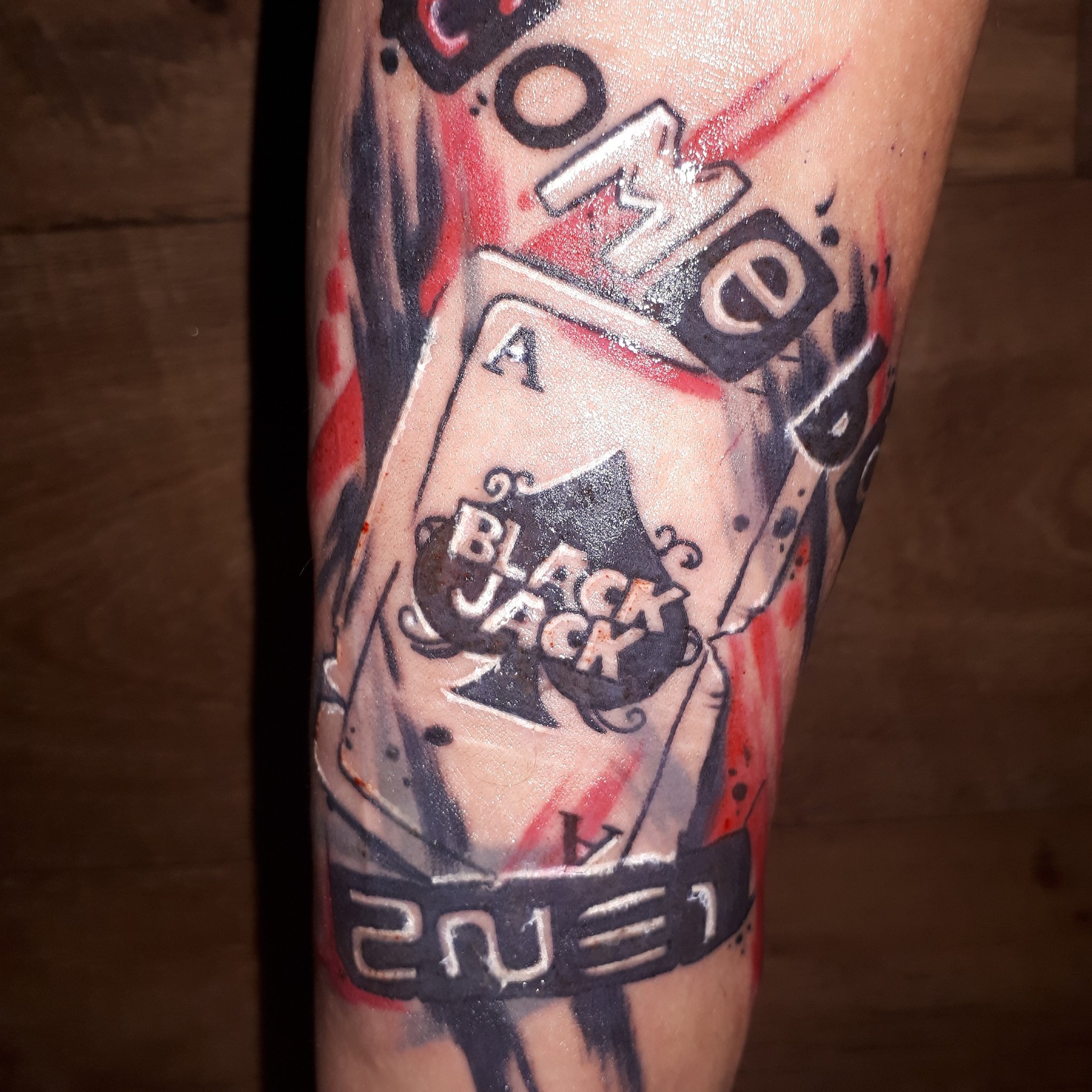 Blackjack Cards Tattoo