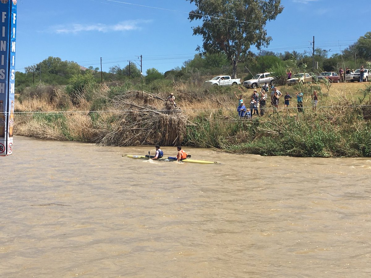 Your 2017 Fish River Canoe Marathon winners Greg Louw and Andy Birkett!!