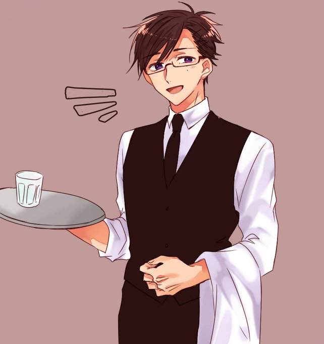 ウェイターのtwitterイラスト検索結果