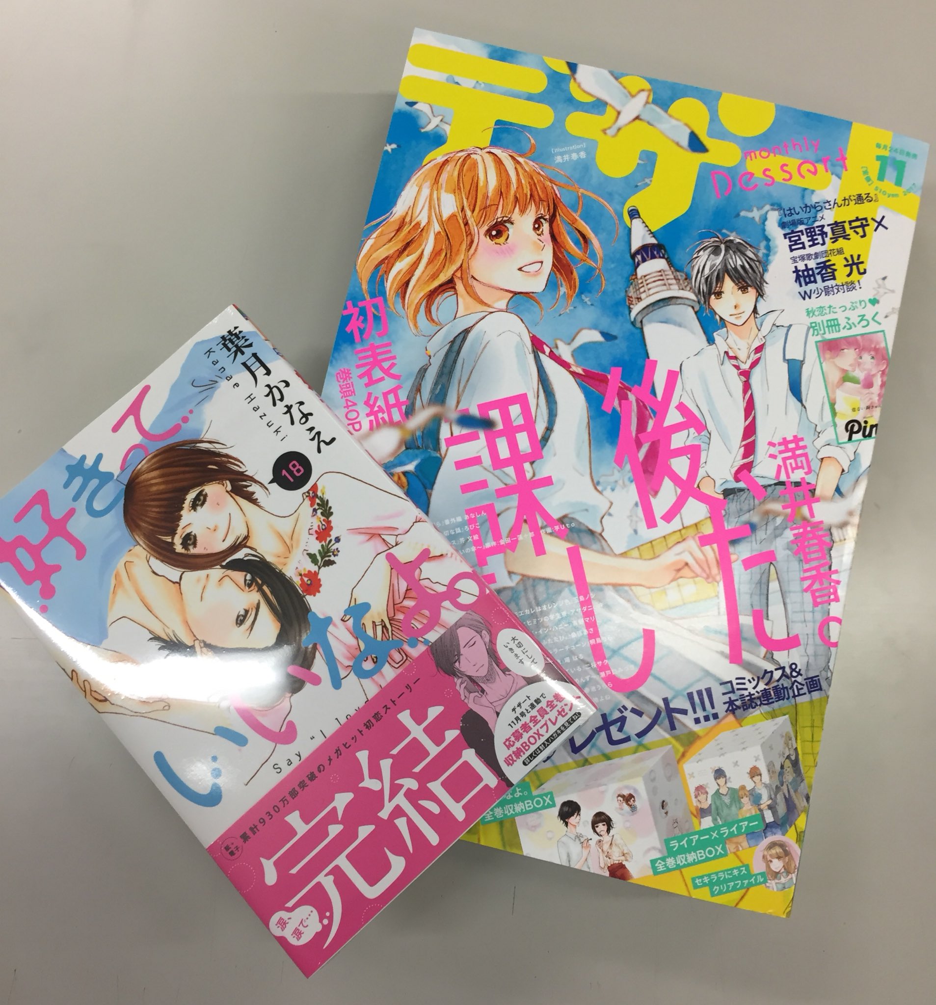 デザート編集部 全巻収納ボックス 好評発売中の 好きっていいなよ 完結18巻とデザート11月号連動で 好きっていいなよ 全巻収納ボックスを応募者全員にプレゼント この連休にゲットしてぜひご応募くださいo