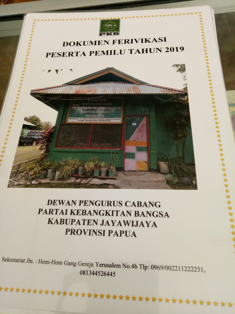 dokumen veriviksi partai kebangkitan bangsa kabupaten jayawijaya