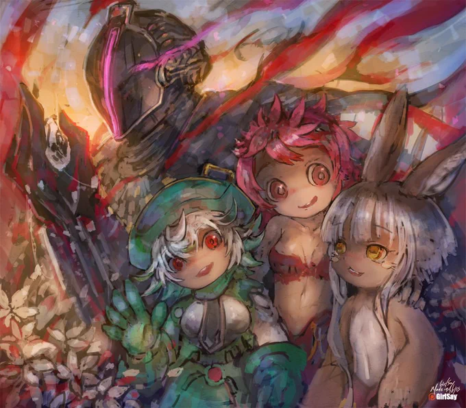 #メイドインアビス #miabyss
君たちの祈りが、自ら道を選び進もうという切なる願いが、私のそれに勝ったので
君たちと出会い
ぶつかいあえたことはかけえのない喜び...
君たちがこの先に進む事こそ..
私の新たな憧れです
どうか君たちの旅路に..溢れんばかりの..呪いと祝福を 