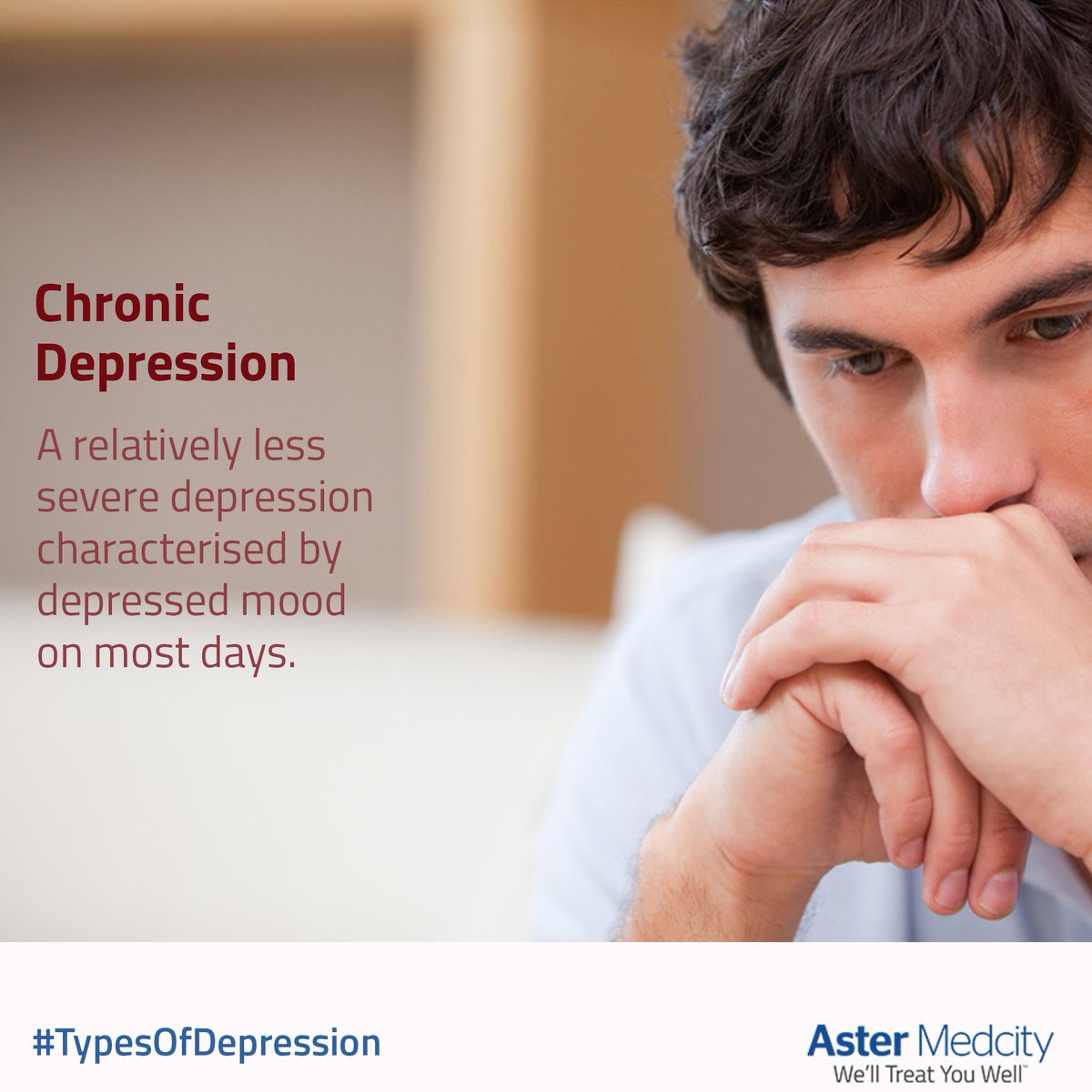 AsterMedcity14's tweet photo. Give your love and attention to the one suffering from depression. #TypesOfDepression #AsterMedcity https://t.co/WnvPE6PbjW