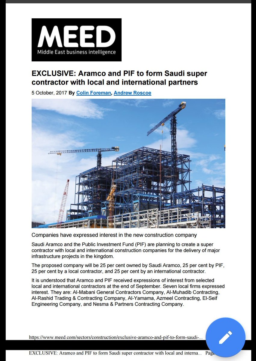 Hessian_Mohd's tweet photo. #انصف_المهندسين_يا_ولي_العهد #مهندسون_معطلون
تشكيل اكبر منظومة مقاولات 
٢٥٪صندوق الاستثمار ٢٥٪ارامكو ٢٥٪شركات اجنبية ٢٥٪شركات محلية https://t.co/41GAvLyhKm