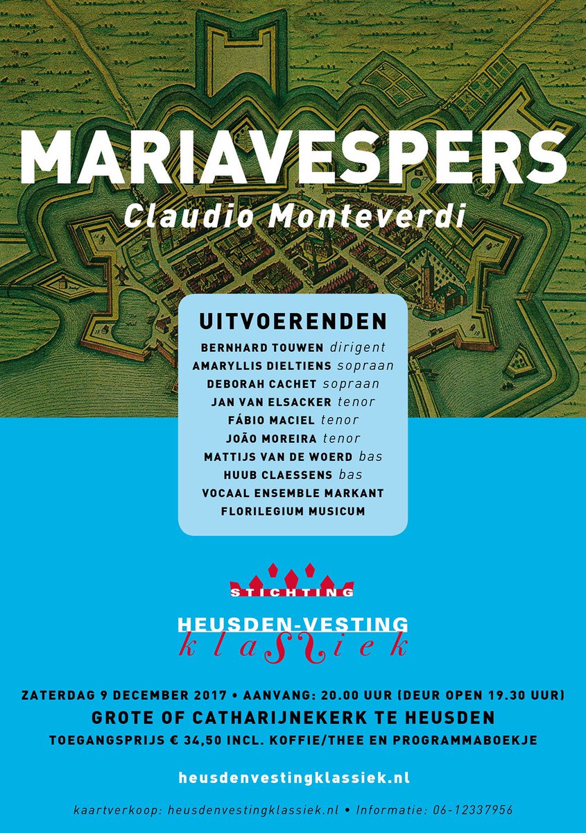 Het is weer bijna kerst. Koop nu je kaarten voor de uitvoering van de Mariavespers op 9 december in Heusden.