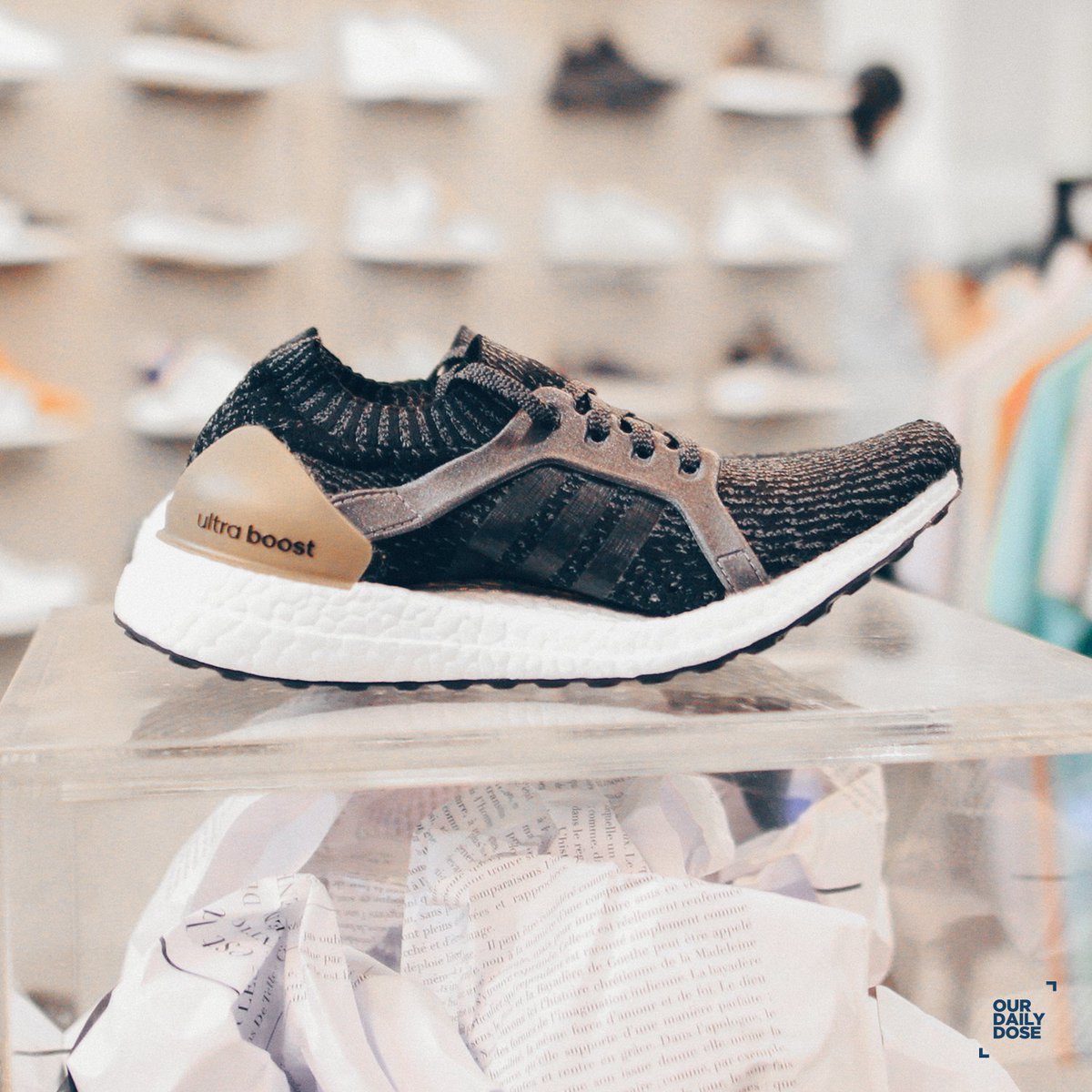 ultra boost x black and gold