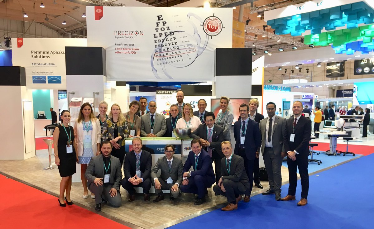 OphtecINT's tweet photo. OPHTEC &amp; Cassini team ready for #ESCRS17 in LISBON https://t.co/ukMS0i4NLK
