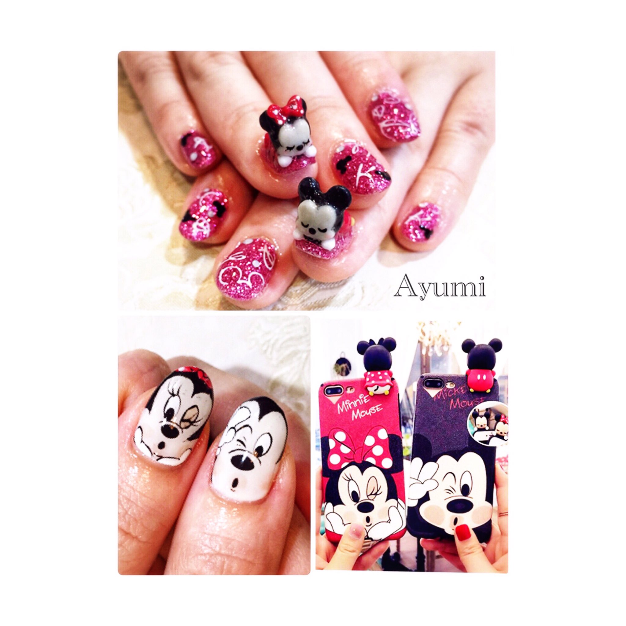 Nailsalon Clear ミッキー ミニーネイル めっちゃ可愛いぃ Nailsalonclear ジェル ネイル Ayumi ジェルアート ピンクネイル ハロウィンネイル ハロウィン 秋ネイル シンプルネイル ディズニー ディズニーネイル 覗きキャラ 3d 3dネイル