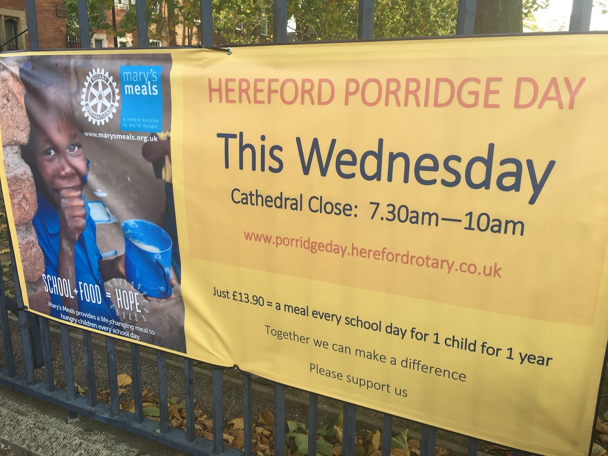 Kirsty_tyler's tweet photo. @RotaryMarches @herefordhour @UKFoodHour £13.90 feeds a child for a year 😮 Please RT and support 🙌 https://t.co/U767cx2Wih