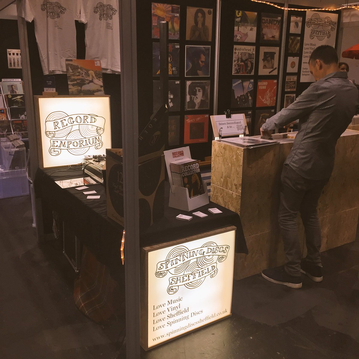 Spinning_Discs's tweet photo. A big refresh of the #vinyl this morning @Spinning_Discs #Sheffield for #Amplify17 @BBCAmplify - pop over to see us at E33 for a #cratedig! https://t.co/T4RziryRIi