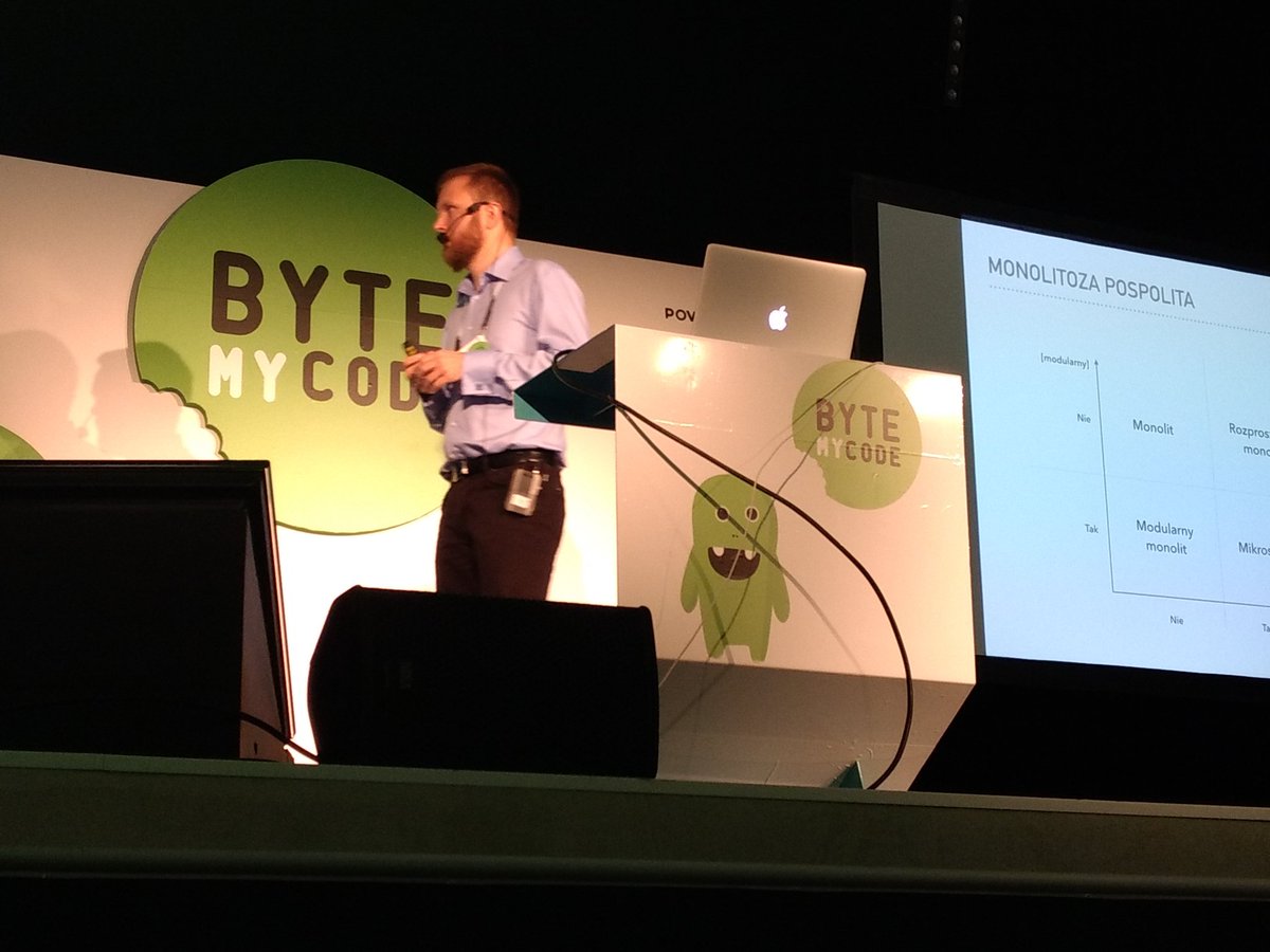 its_me_mom's tweet image. Sickness of the architectures by @lszydlo really inspiring talk @ #bytemycode conference