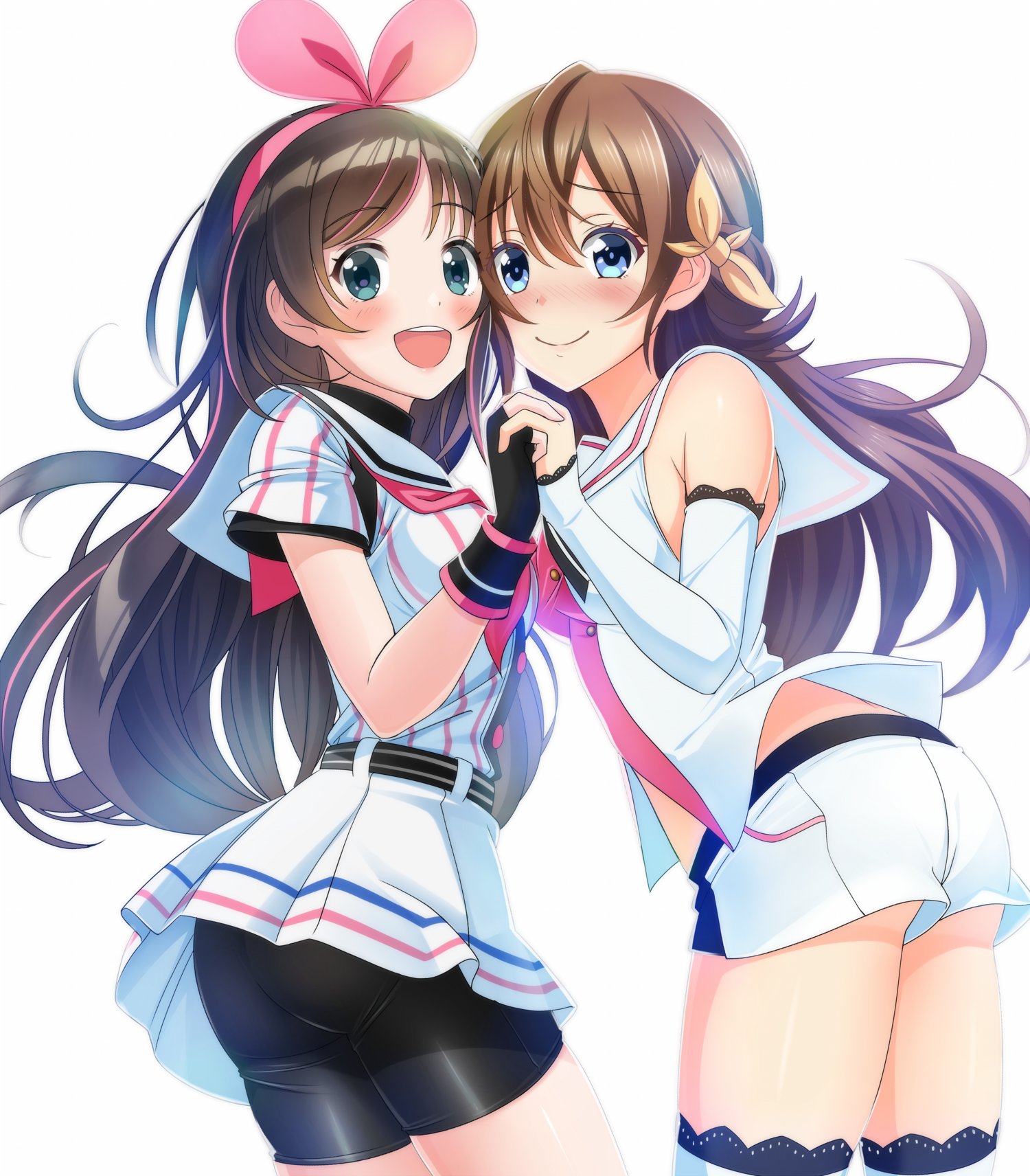 にゃんまる 毎日お絵かき５年目 キズナアイちゃんと有原翼ちゃん キズナアイ ハチナイ T Co Ujr6l97lux Twitter