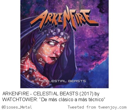 Dioses_Metal's tweet photo. https://t.co/2qMR5gnqg2 #CriticasDDM @ArkenFire #CelestialBeasts #WATCHTOWER https://t.co/0uv0RJpNLf