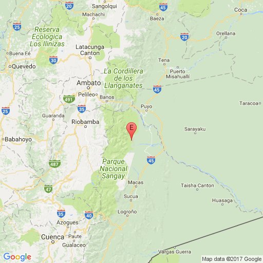 #Atención. Instituto Geofísico reportó  hace minutos un sismo de magnitud 5,2, profundidad  156, 65 km, a 44,31 km de Puyo.