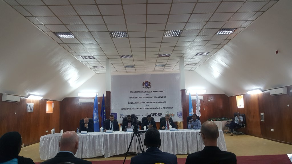 Drought impact and needs assessment &amp; recovery and resilience framework exercise for Somalia launched in Mogadishu today #PDNA