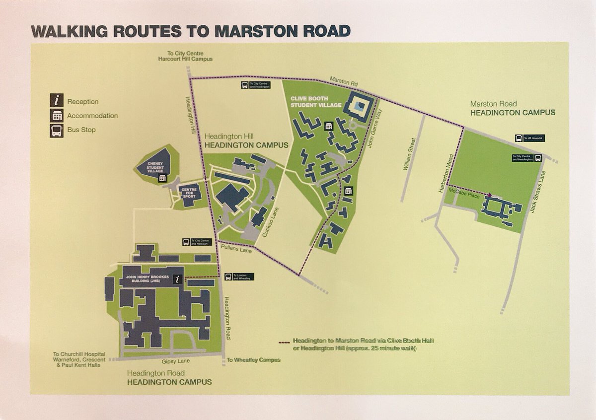 Oxford Brookes University Campus Map Las Vegas Strip Map