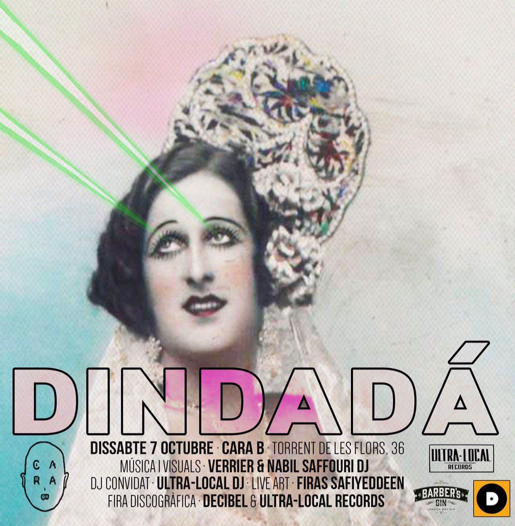 VerrierVictor's tweet photo. Esta noche vuelve @dindada_bcn en Cara B con @ultralocalrec dj, live art y feria discográfica https://t.co/OPkJTySbJ4