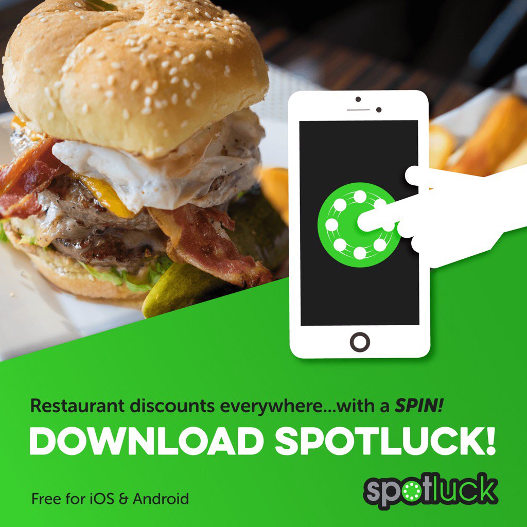 hesterksutton's tweet image. Check out @spotluck to support local restaurants &amp;amp; save money...with a spin! bit.ly/2mwM2Gh