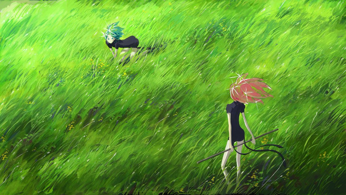 Yoichinishikawa 西川洋一 アニメ宝石の国 １話エンドカード コンセプトアート4 草原 Anime Land Of The Lustrous End Card Of The 1st Episode Concept Art 4 Glass Land 宝石の国 T Co Pkwooaluam