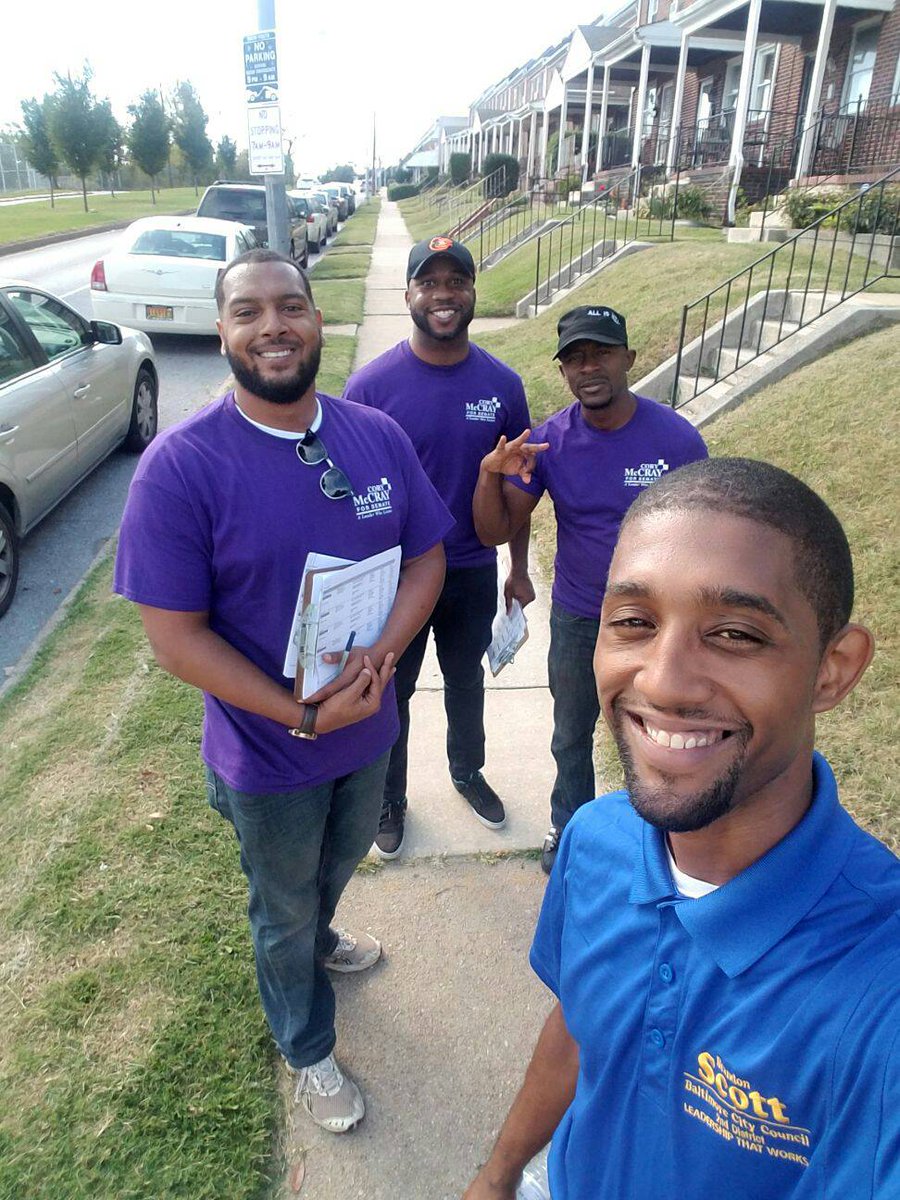 Scott4baltimore's tweet photo. Out in Berea today knocking for @electcorymccray https://t.co/KRAppSQQqO