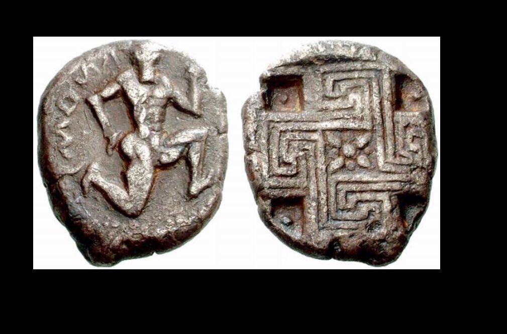 Античные монеты древней греции и рима. Тетрадрахма афины монета. Крит кнос статер. Свастика в древней греции. Как выглядели деньги в древнем крите.