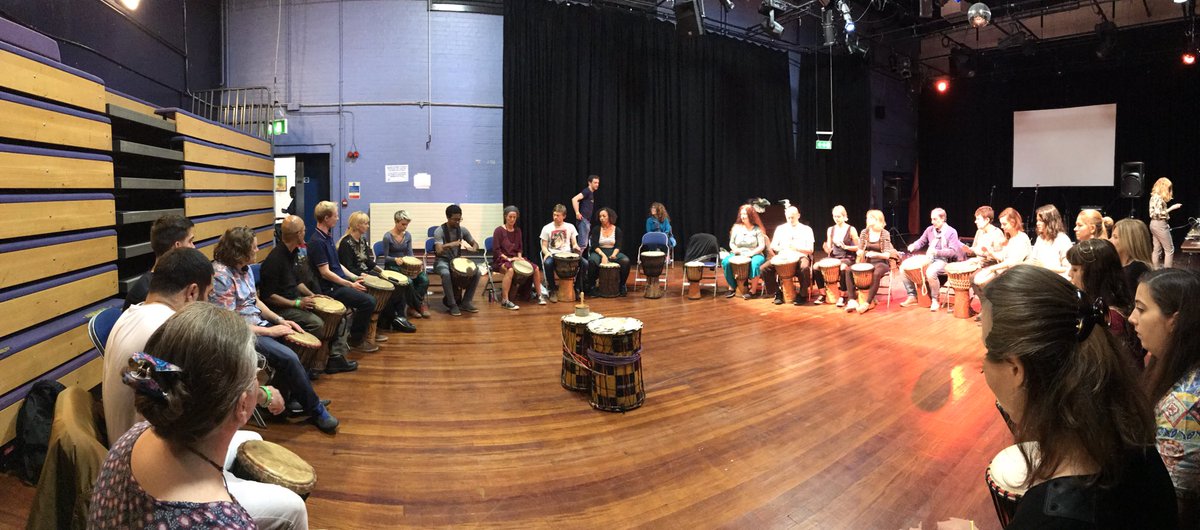Amazing #drumcircle today at #buddhafield in the city!🙏🏼 more #drumming from 6-8pm at the North London Buddhist Centre later tonight