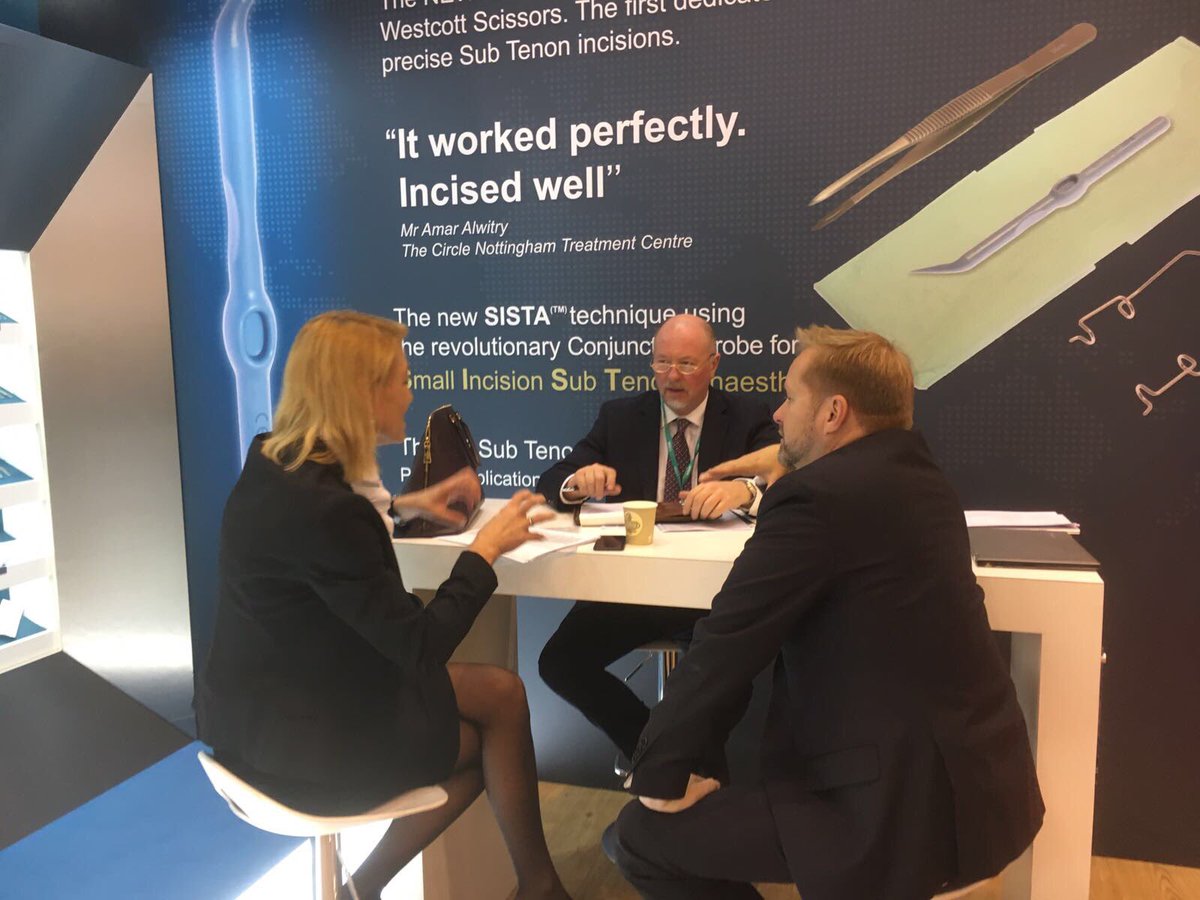 CorzaMedicalUK's tweet photo. Great to see our worldwide customers and distributors on the stand today @ESCRSofficial #ESCRS17 #ESCRS2017 #singleuseinstruments Booth P133 https://t.co/5joNNzKLd4