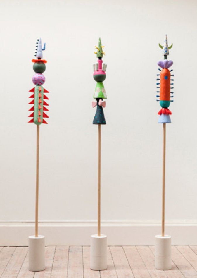 Today is your last chance to see the colourful 'Spear Heads' by @camillabliss at Unfold Space!