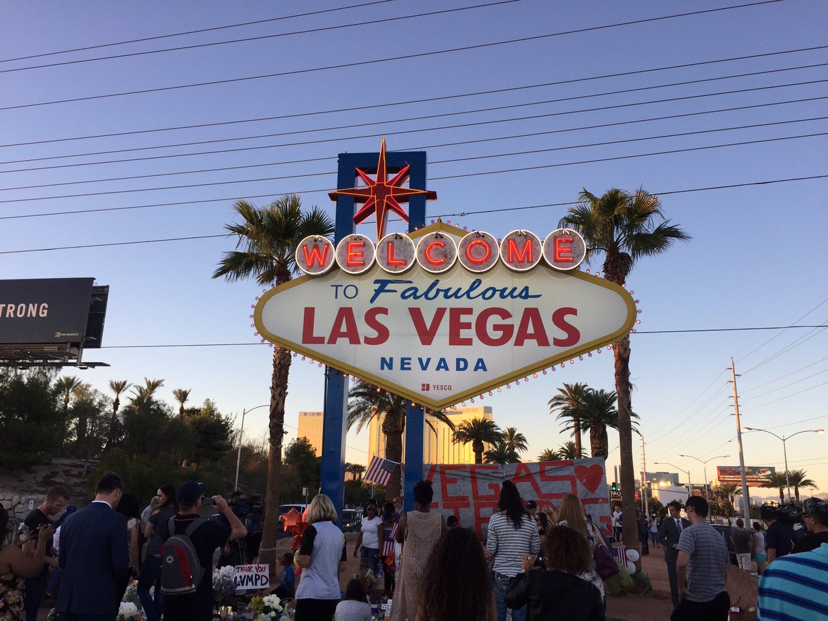 #VegasStrong #stopthehate humbling experience praying over each of the 58 crosses