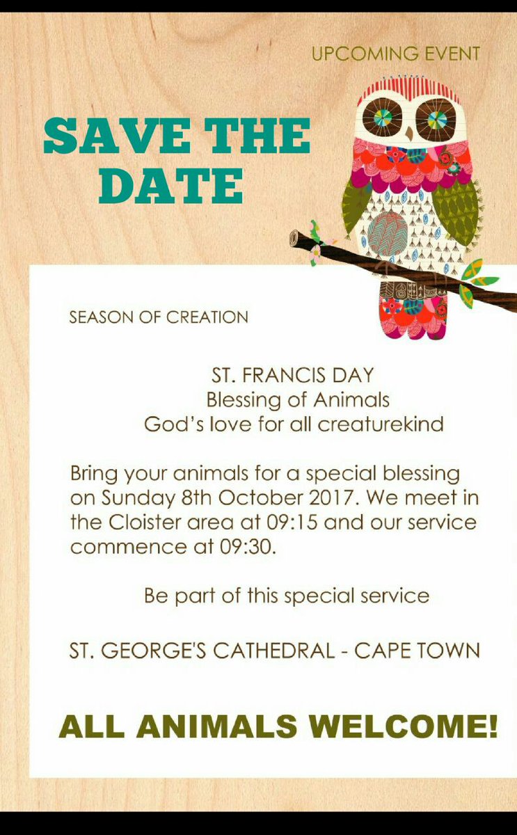 dargdays's tweet image. @dargdays is excited for tomorrows service @sgcathedral for world animal day &amp;amp; St Francis Day. #supportyourshelter #WorldAnimalDay