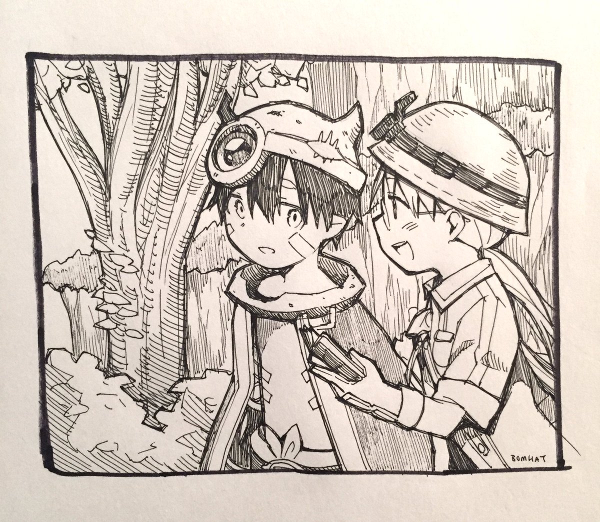 #inktober2017 starting late because @Pomatoman told me to do this on Thursday and Friday was anime day #Madeinabyss #メイドインアビス