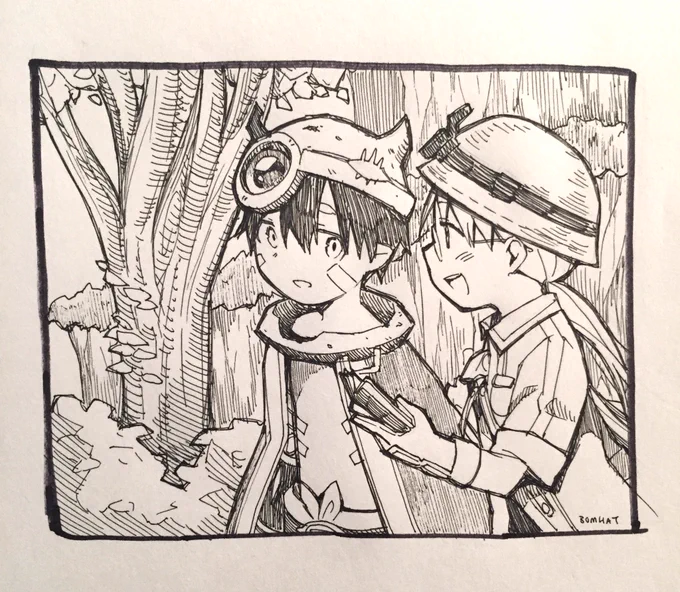 #inktober2017 starting late because @Pomatoman told me to do this on Thursday and Friday was anime day #Madeinabyss #メイドインアビス 