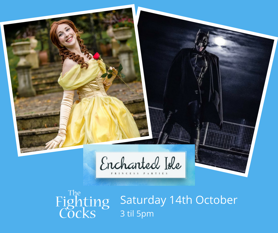 Sat 14th Oct, 3 til 5pm Batman and Belle from <a href="/enchanted_isle/">Enchanted Isle</a> will be joining us for a meet and greet! #imbatman #iow