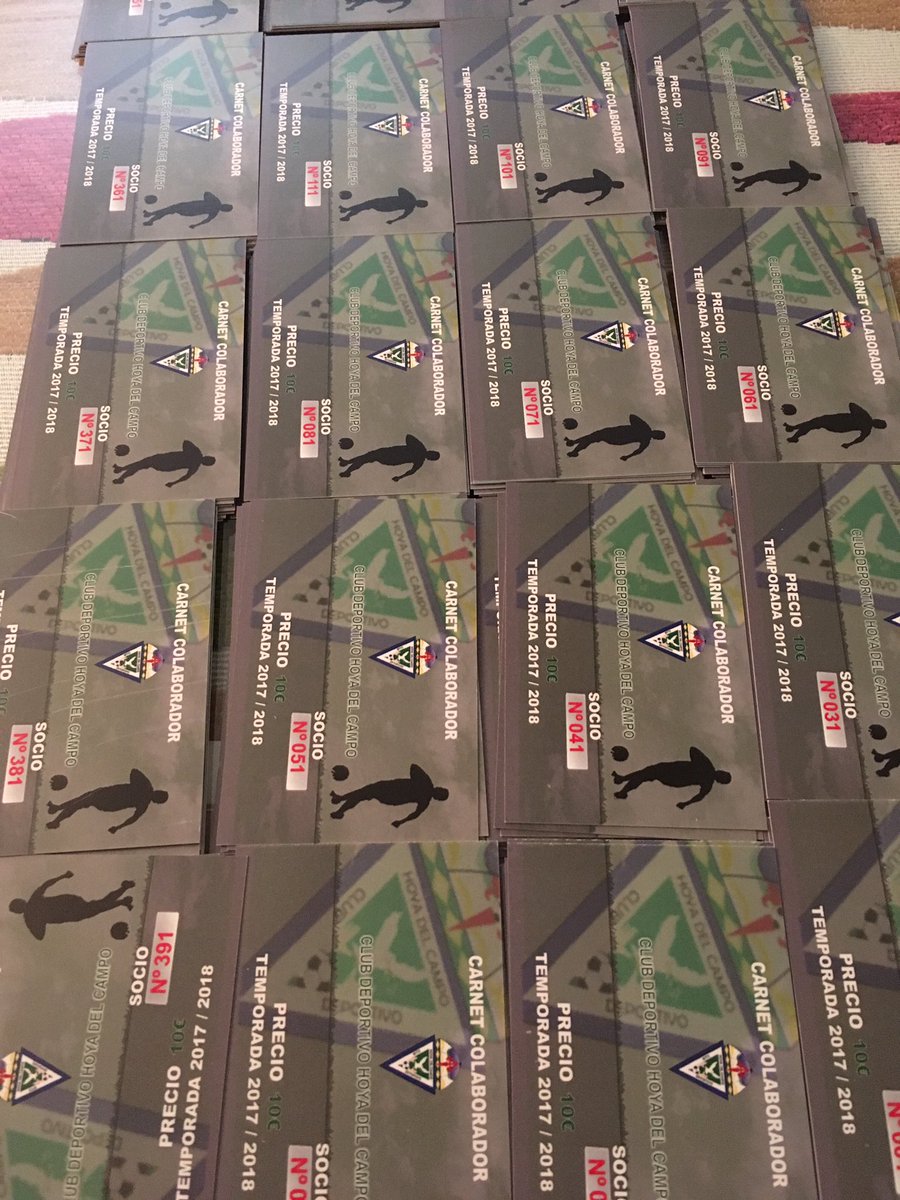 CDHoyadelCampo's tweet photo. Β‘Ya estΓ‘n disponibles los carnets de socio del CD Hoya del Campo! Colabora con tu equipo y disfruta de 18 partidos por solo 10β¬ #CDHdC https://t.co/fas12RJxs4