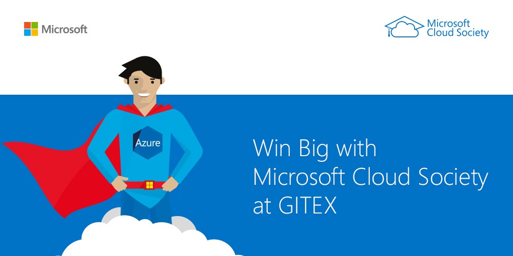 Join the #MSCloudSociety competition at #GITEX2017 to win a LinkedIn Premium account or other prizes! #Gitex2017 msft.social/125t2A