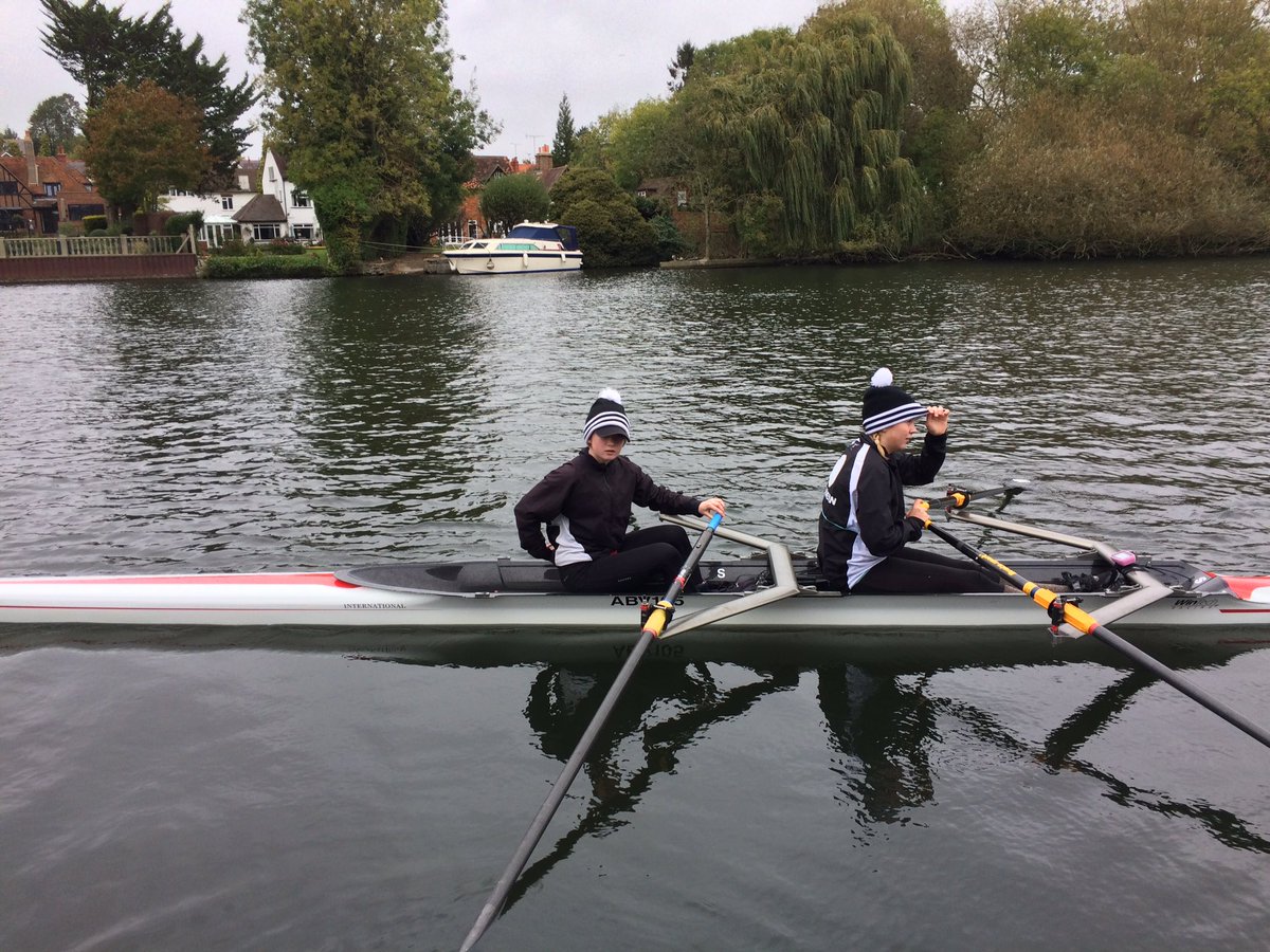 At the reading head with Emily #rowing