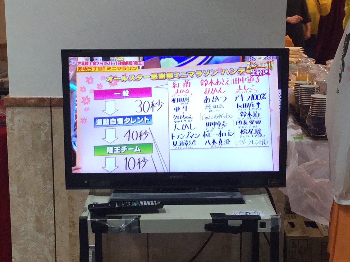 オフィスコンジョー あかつー オールスター感謝祭 17 Tbs 赤坂5丁目ミニマラソン 相撲芸人あかつ