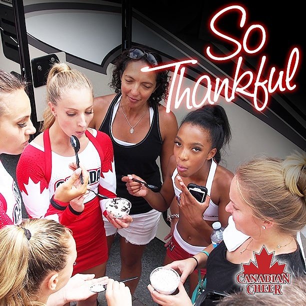 Happy Thanksgiving weekend Canada! #canadiancheer #cheerevo #procheer #CFTC  #cheer #cheerleading #thanksgiving #thankful #grateful