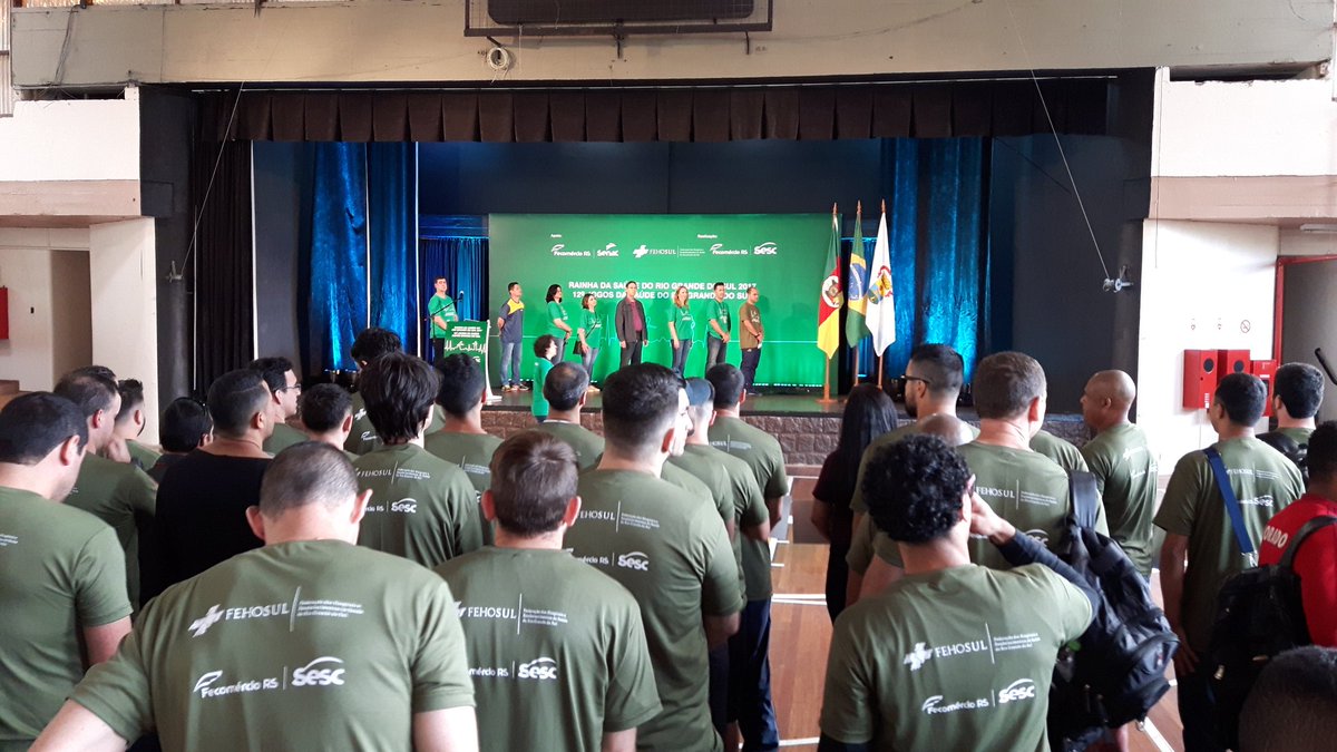 sesc_rs's tweet photo. Acontecendo agora a abertura dos #JogosDaSaúde, em Porto Alegre! Parceria Sesc e #Fehosul! https://t.co/fHVvJSE2Wr