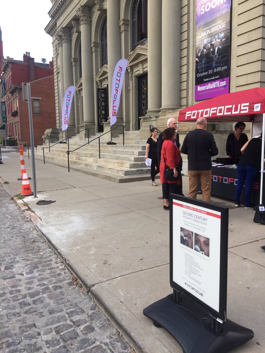 FOTOFOCUSCINCY's tweet photo. We're live tweeting from @OTRMemorialHall today! Join us for our #FFSymposium. #lensfeminism #Cincinnati https://t.co/NEiCPeHo29