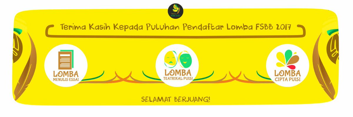 Terima kasih kepada seluruh pendaftar yang telah mendaftar lomba FSBB 2017.