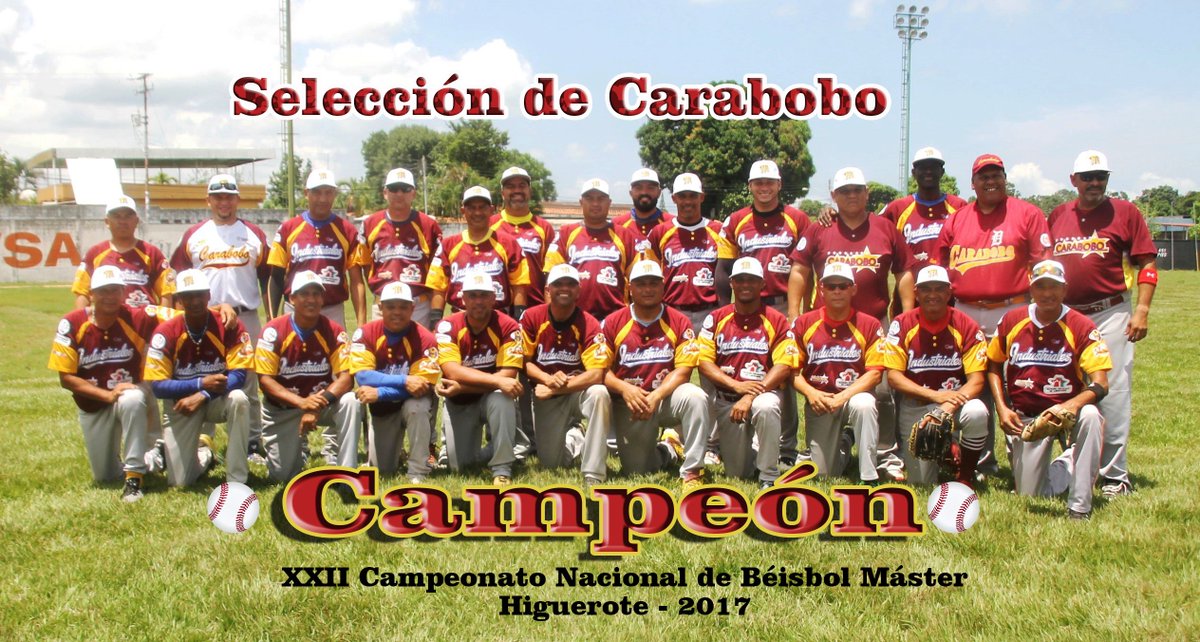 miaverage's tweet photo. Carabobo Campeones del XXII Campeonato Nacional de Béisbol Máster
#campeones #carabobo #fevebeisbol #miaverage https://t.co/ygn8SEjYbH