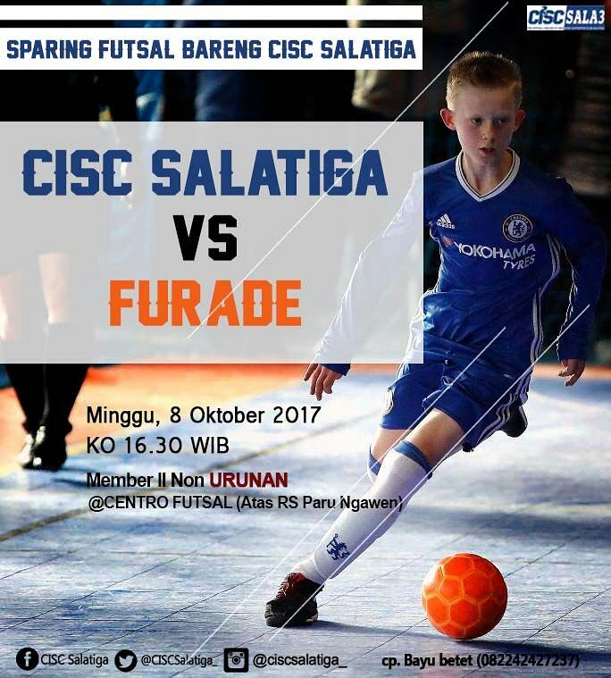 CISCsalatiga_'s tweet photo. Fun Futsal CISC Salatiga IS BACK!!! 
⚫ Minggu, 08 Oktober 2017
⚫ Start 16:30 till drop
⚫ At Centro Futsal 
CP : Bayu (082242427237) https://t.co/gla6MgCFjw