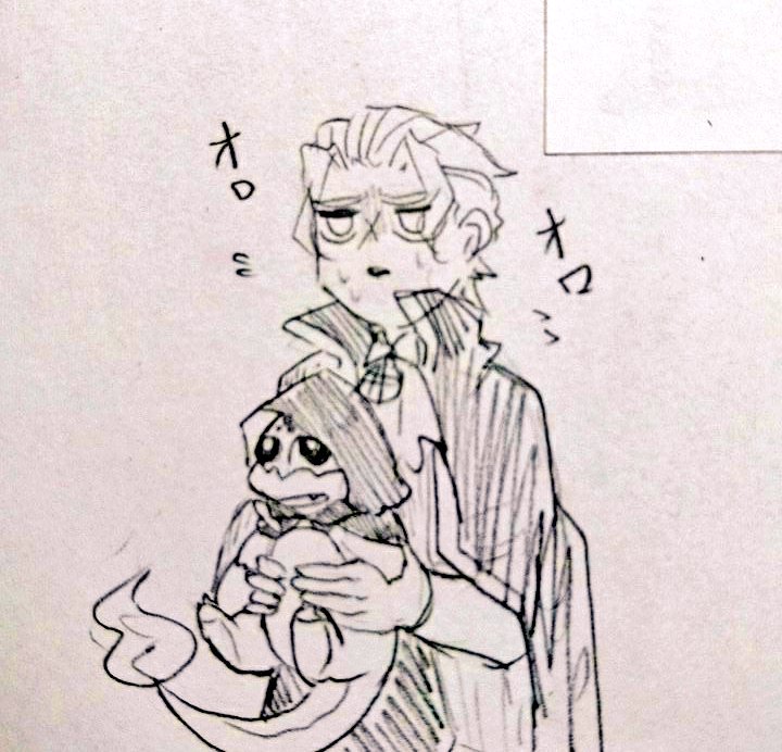 ポケモンの世界に迷いこんだノスケとアイリスちゃんと突然従者がヒトカゲになって戸惑ってるバンジークス君です 