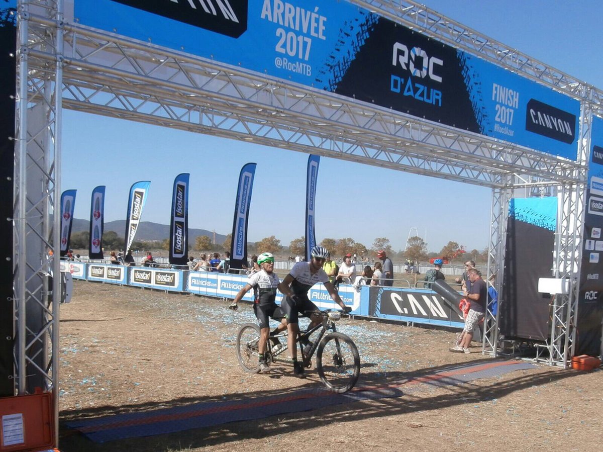 imtandem's tweet photo. E anche la RocTandem è andata!!
Per quest'anno con Tindaro D'Agostino che ha sostituito egregiamente Marina!
#IMtandem #RocdAzur #IMcycle https://t.co/S2th4kYTgZ