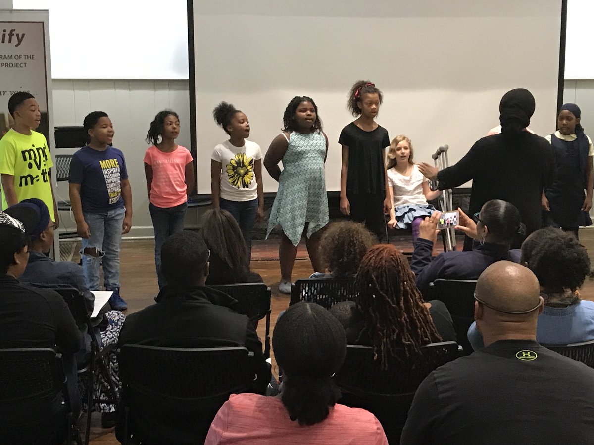 ATLmusicproject's tweet photo. Just another glorious morning with our Zaban Primary Choir’s 1st listen Concert. #AMPlifyATL #TuitionFree #HeartRequired https://t.co/b3wkfg6dOU